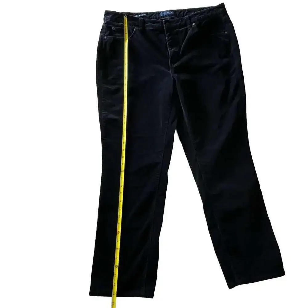 Talbots‎ navy corduroy pants 16W high-rise straight-leg stretch cotton